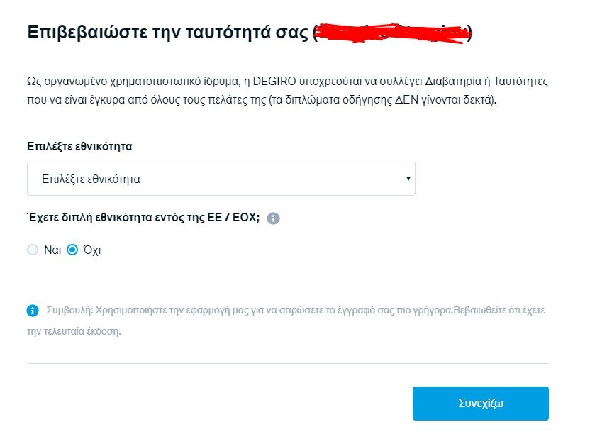 Verifica la tua identità
