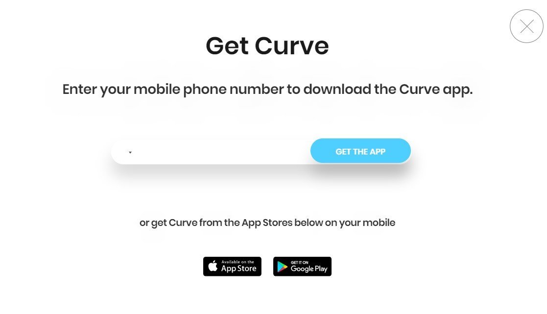 Download Curve app for a 5£ Bonus