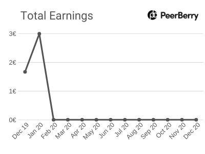 Total Earnings - PeerBerry Platform - P2P Lending Project January 2020