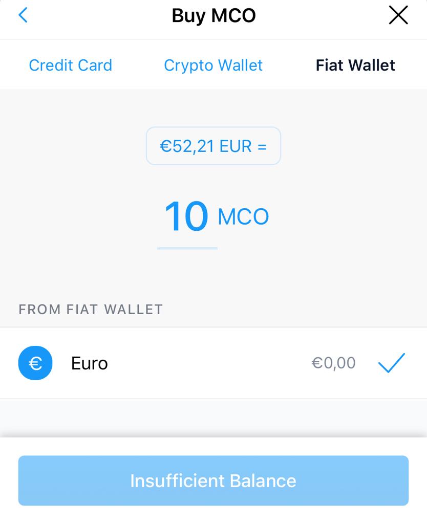 Buy Cryptocurrency with fiat money on crypto.com
