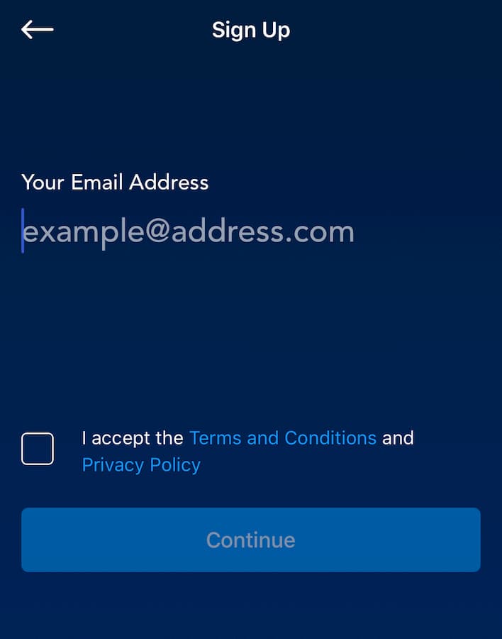 Conferma email su crypto.com